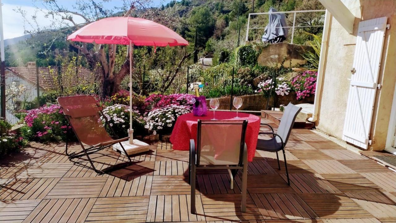 Studio Le Romantique A 20 Kms De Nice Bendéjun Exteriör bild