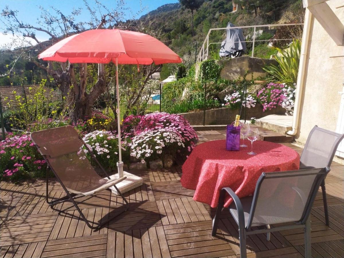 Studio Le Romantique A 20 Kms De Nice Bendéjun Exteriör bild