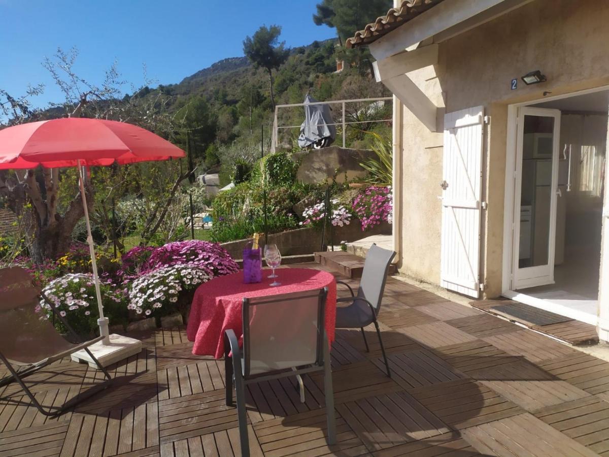 Studio Le Romantique A 20 Kms De Nice Bendéjun Exteriör bild